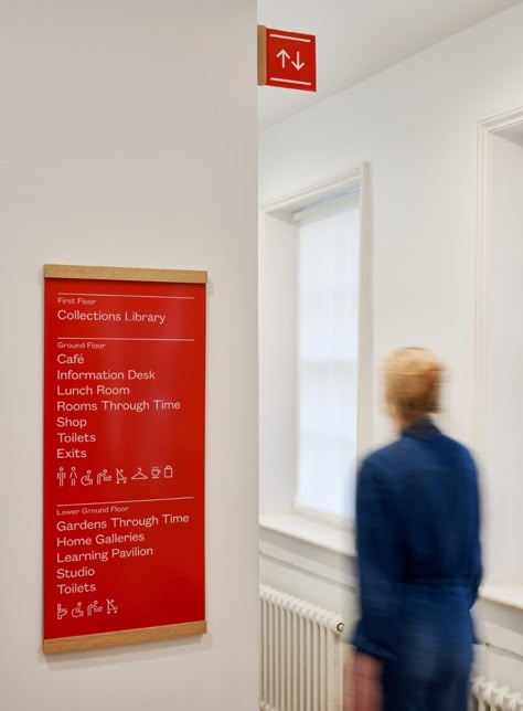 Entrance Signage, Museum Branding, Fire Hall, Timber Battens, Wayfinding Design, Wayfinding System, Signage System, Environmental Graphic Design, Lunch Room