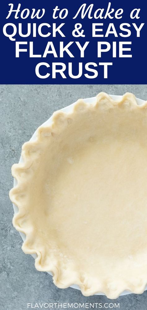 Pie Crust Recipe With Shortening, Homemade Pie Crust Easy, Quick Pie Crust, Easy Flaky Pie Crust, Lobster Biscuits, Best Pie Crust Recipe, Apple Pie Crust, Homemade Pie Recipes, Flaky Pie Crust Recipe