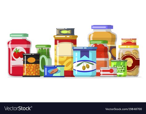 Canned goods in a row Royalty Free Vector Image Tornado Food, Key Lime Recipes, Expiration Dates On Food, Sunshine Photos, Non Perishable Foods, Winter Sunshine, Expired Food, Canned Fruits, 72 Hour Kits