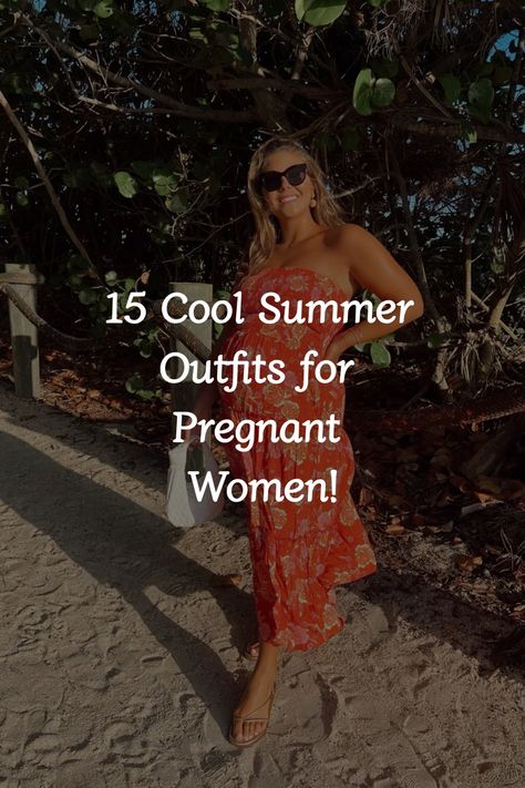 Discover simple and cute summer outfits designed to keep pregnant women both stylish and comfortable in warm weather - the perfect blend of aesthetic and practicality. Summer Pregnant Outfit, Summer Outfits For Pregnant Women, Stylish Pregnancy Outfits Summer, Summer Outfits Pregnant, Pregnant Vacation Outfits, Maternity Beach Outfits, Pregnant Outfits Summer, Pregnant Summer Outfits, Pregnancy Summer Outfits