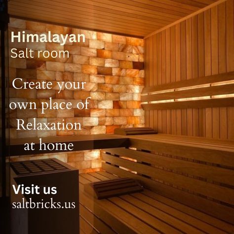 Want to create a wellness retreat? Himalayan Salt Bricks and Tiles are perfect for creating a salt wall or salt room anywhere in your home or office. It has many health benefits including respiratory and skin benefits. Hurry up and order now your wellness as saltbricks.us Call us (636)642-4787 #saltwall #saltroom #salttiles #saltbricks #salttherapy #salttherapyroom #salttherapyspa #salttherapy #therapy #spa #SaunaRelax #thursdaynightout #tbt #thursdaynight #thursdayspecial #usa Salt Room Therapy, Himalayan Salt Room, Salt Wall, Home Spa Room, Salt Therapy, Salt Cave, Salt Room, Salt Stone, Essential Oils For Massage