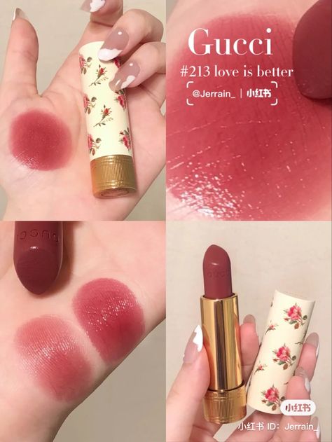 Gucci Love Is Better Lipstick, Gucci Sheer Lipstick, Gucci Makeup Products, Gucci Lipstick Swatch, Gucci Lipstick Aesthetic, Gucci Cosmetics, Economy Infographic, Gucci Lipstick, Gucci Makeup