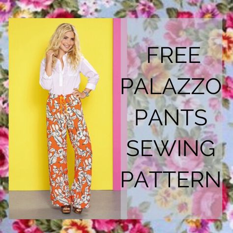 Palazzo Pants Free PDF Pattern Work this wide-leg showstopper into your wardrobe and stitch Amanda Walker’s bold printed palazzo pants pattern, in no time at all. Channel your inner ’70s goddess by… Palazzo Pants Diy, Palazzo Pants Sewing Pattern, Palazzo Pants Pattern, Easy Sewing Patterns Free, Pants Pattern Free, Wide Leg Pants Pattern, Maxi Skirt Pattern, Free Printable Sewing Patterns, Skirt Pattern Free