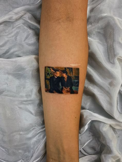 Rectangular abstract arm tattoo from a scene in the show ‘Fleabag’, where the priest and fleabag know they cannot be together Fleabag Tattoo, Tato Minimal, Framed Tattoo, Movie Tattoos, Amazon Prime Video, Piercing Tattoo, Get A Tattoo, Mini Tattoos, Love Tattoos