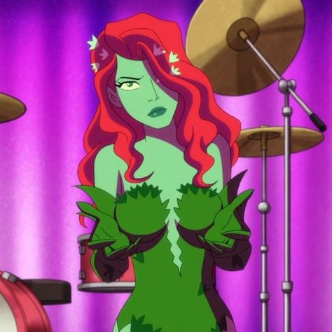 from the harley quinn show Poison Ivy Animated Series, Harley Quinn Show, Poison Ivy Cartoon, Poison Ivy Character, Poison Ivy Pictures, Starfire Comics, Dc Poison Ivy, Batman Painting, Ivy Cosplay