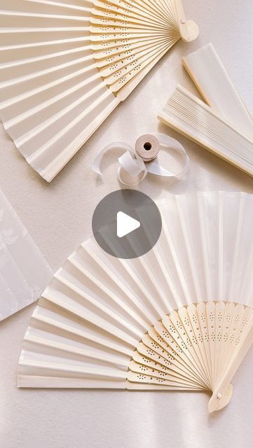 Aileen Fretz on Instagram: "Pretty, customized fans for S&K’s wedding day!" Fan Favors, Wedding Fan, Custom Fans, July 10, S K, Wedding Favours, Wedding Details, Wedding Day, Cricut