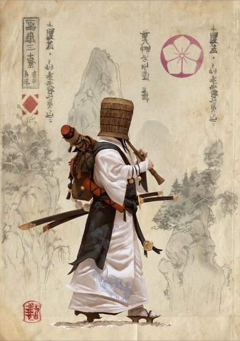 ArtStation - rising sun concept art, adrian smith Shogun Art, Ronin Samurai, Arte Ninja, Samurai Artwork, Heroic Fantasy, Samurai Art, Art Japonais, Art Et Illustration, Arte Fantasy