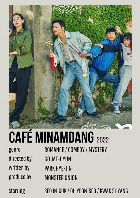 Cafe Minamdang, Motivation Movies, Movie Nerd, Night Film, Japanese Animated Movies, Korean Drama Series, W Two Worlds, Korean Drama Tv, Drama Tv Shows