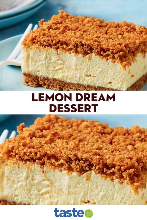 No Bake Cheesecake Slice, Biscuit Base Desserts, Puddings Easy Desserts, Slices Recipes Easy, Easy Lemon Desserts, Easy No Bake Recipes, Easy Desserts Recipes, Easy Delicious Desserts, No Bake Dessert Recipes