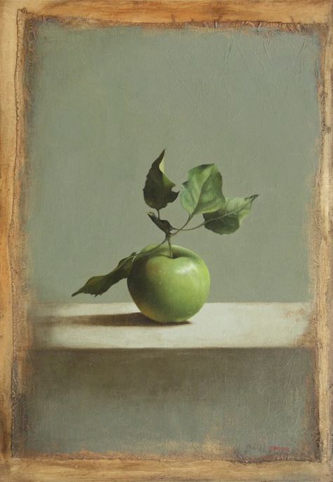 Portrait - Green Apple | ARCHIVES Apple Still Life, Still Life With Apples, Apples Photography, Nature Details, Still Life Pictures, Apple Painting, Apple Art, Still Life Fruit, Still Life Oil Painting