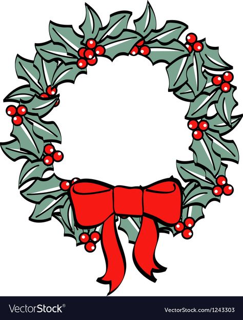 Christmas Wreaths Images, Christmas Wreath Drawing Simple, Christmas Illustration Simple, Christmas Clipart Black And White, Christmas Wreath Drawing, Christmas Hat Clipart, Christmas Frame Clipart, Alice In Wonderland Christmas, Christmas Wreath Image