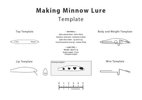 Lure Template, Custom Fishing Lure, Lure Making, Page Borders Design, Balsa Wood, Borders Design, Painting Templates, Stainless Steel Wire, Fishing Bait