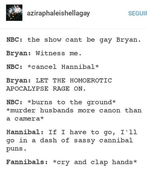 #hannibal #savehannibal Hannibal Tumblr, Funny Hannibal, Eating People, Hannibal Cast, Hannibal Funny, Hannibal Tv Show, Hannibal Tv Series, Bryan Fuller, Hannibal Series