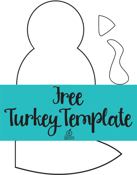 Free printable turkey template. Easy peasy Turkey Crafts Preschool, Printable Turkey Template, Printable Thanksgiving Crafts, Turkey Template, Thanksgiving Crafts Preschool, Thanksgiving Classroom, November Crafts, Kids Thanksgiving, Body Template