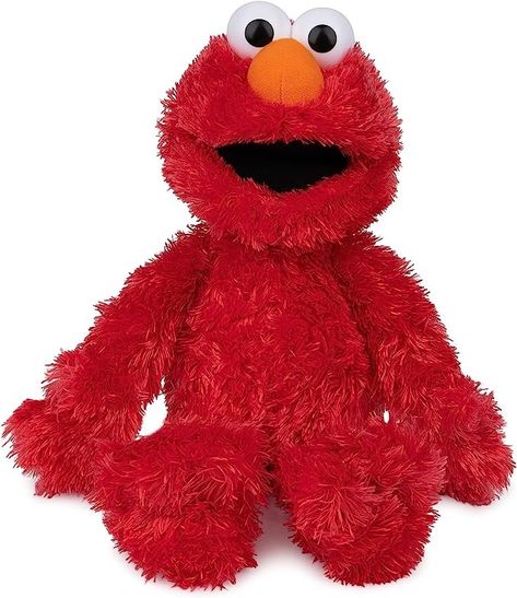 GUND Sesame Street Official Elmo Muppet Plush, Premium Plush Sesame Street Plush, Elmo Plush, Elmo Sesame Street, Sesame Street Elmo, Red Street, Sesame Street Characters, Baby Minnie Mouse, Sesame Street, Plush Dolls