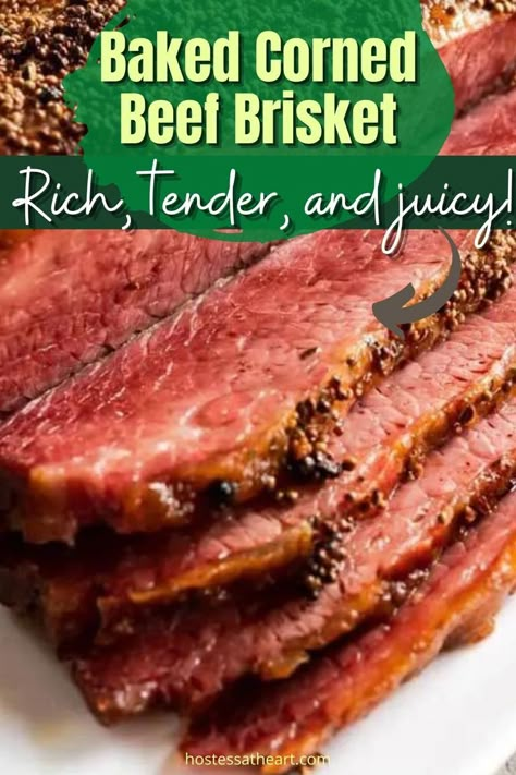 Baked Corned Beef Brisket, Cooking Corned Beef Brisket, Roasted Corned Beef, Baked Corned Beef, Cooking Corned Beef, Corn Beef, Beef Brisket Recipes, Corned Beef Brisket, How To Cook Corn