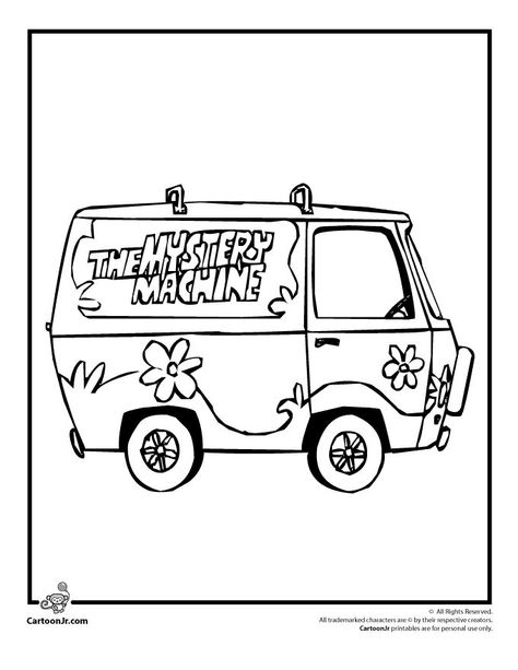 Mystery Machine Tattoo, Scooby Doo Tattoo, Scooby Doo Coloring Pages, Scooby Doo Birthday Party, The Mystery Machine, Scooby Doo Mystery Incorporated, New Scooby Doo, Mystery Machine, Scooby Doo Mystery