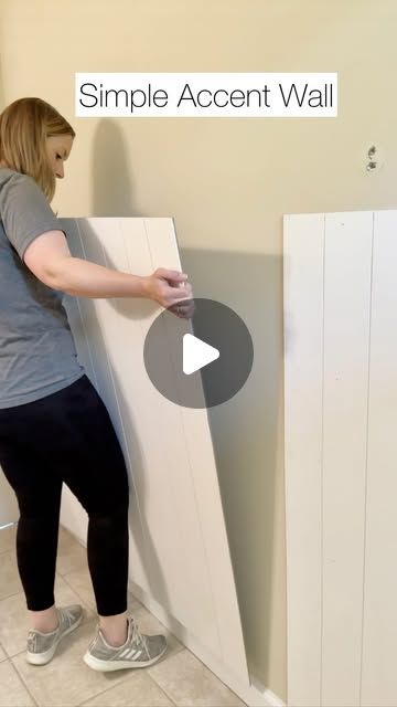 111K likes, 3,015 comments - sharpesouthernhome on June 27, 2024: "Simple DIY Accent Wall

This is a great beginner DIY project. With just a shiplap panel and a few boards you can create this look! 

It’s both easy and budget friendly! 

Comment SHOP for the links to this project 

*I would not recommend using this product where it has direct contact with water or in a bathroom with high moisture levels. This bathroom is well ventilated and doesn’t get much moisture. I also made sure to prime Simple Diy Accent Wall, Shiplap Bathroom Wall, Shiplap Wall Diy, Shiplap Bathroom, Bathroom Accent Wall, Wall Paneling Diy, Shiplap Accent Wall, Diy Shiplap, Bathroom Wall Panels