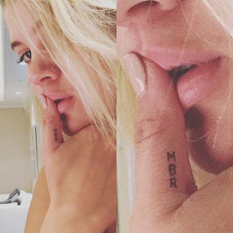 Sofia Richie's 7 Tattoos & Meanings | Steal Her Style Thumb Tattoo, Thumb Tattoos, 7 Tattoo, Jon Boy, Small Tattoos With Meaning, Steal Her Style, Initial Tattoo, Sofia Richie, Baby Tattoos