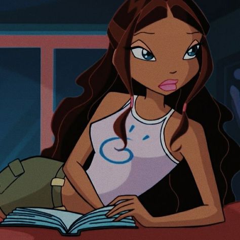 Aisha Winx Club, Aisha Winx, Club Aesthetic, Black Cartoon, Cartoon Profile, Black Anime, Cartoon Girl, Cartoon Icons, Cartoon Profile Pics