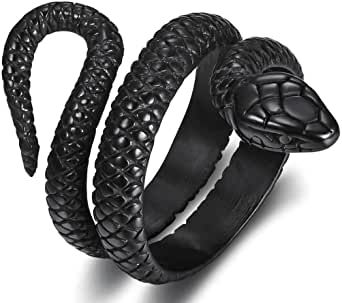 Black Skull Ring, Biker Rings Mens, Goth Ring, Witch Rings, Dark Jewelry, Wiccan Jewelry, Biker Rings, Witch Jewelry, Goth Jewelry