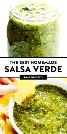 Salsa Recipe Tomatillo, Cilantro Salsa Verde, Best Verde Salsa, Recipes That Use Tomatillos, Salsa Recipe Verde, Things To Make With Tomatillos, Tomatillo Recipes Vegan, Fresh Salsa Verde Recipe, Mexican Salsas Homemade