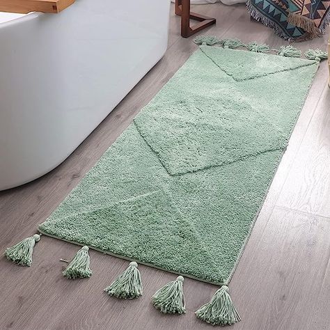 Bathroom Rugs Green, Mint Green Bathroom Rugs, Green Kitchen Runner Rug, Sage Green Runner Rug, Bathroom Decor Bath Mats & Rugs, Green Rug Bathroom, Green Bathroom Mat, Teal Bathroom Rugs, Bathroom Mats Decor Bath Rugs