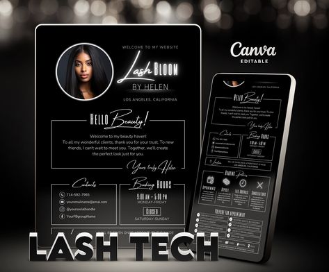 Black And White Website, Lash Branding, Template Black And White, Time Efficiency, Scheduling Template, Template Black, Booking Sites, Brand Stylist, Tech Branding