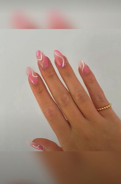 French Tip With Squiggles, Nails Inspo, Nails Nails, Trendy Nails, Swag Nails, Long Nails, Nail Inspo, Nail Colors, Gel Nails