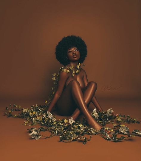 Earth Tone Photoshoot, High Fashion Makeup Editorial, Dark Skin Models, African Goddess, 21st Birthday Photoshoot, Beautiful Photoshoot Ideas, Photoshoot Studio, Creative Photoshoot Ideas, Glam Photoshoot