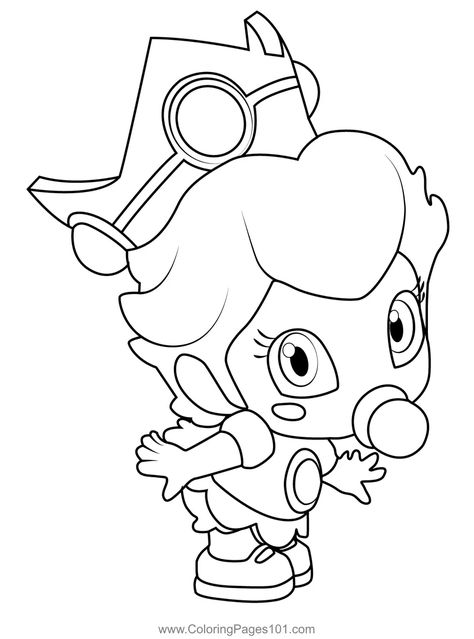 Baby Peach Mario Kart Coloring Page Mario Kart Coloring Pages, Peach Mario Kart, Mario Kart Characters, Mario Coloring, Peach Mario, Mario Coloring Pages, Laser Cut Wood Crafts, Princesa Peach, Inspiration Painting