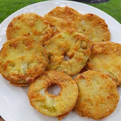 Vegetable Entrees, Fried Green Tomatoes Recipe, Green Tomato Recipes, Fried Tomatoes, Fried Green, Fried Green Tomatoes, Summer Appetizer, Carb Foods, Keto Side Dishes