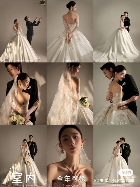 Pre Wedding Korea Studios, Korean Pre Wedding Photoshoot, Wedding Studio Photoshoot, Korean Prewedding Photography, Prewed Studio, Prewedding Studio, Bridal Shower Checklist, Wedding Korea, Korean Couple Photoshoot