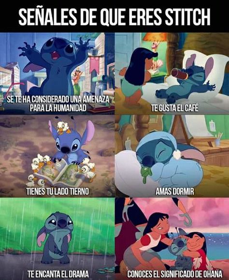 Funny Spanish Memes, Love Stitch, Disney Memes, Disney Quotes, Stitch Disney, Disney Love, Disney Wallpaper, Lilo And Stitch, Bts Memes