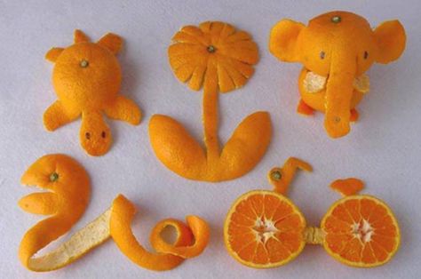 When Creativity Meets Orange Peels Orange Peel Candle, Fruits Decoration, Vegetable Carving, Fruit Decorations, Food Carving, Cute Food Art, Fruit Carving, Diy Tags, Orange Art