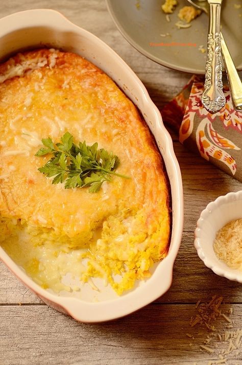 Creamy Corn Gratin (Creme de Milho Gratinado) - From Brazil To You Corn Gratin, Brazilian Recipes Dessert, Brazil Food, Brazilian Desserts, Brazilian Dishes, Delicious Sides, Corn Casserole Recipe, Quick Side Dishes, Creamy Corn