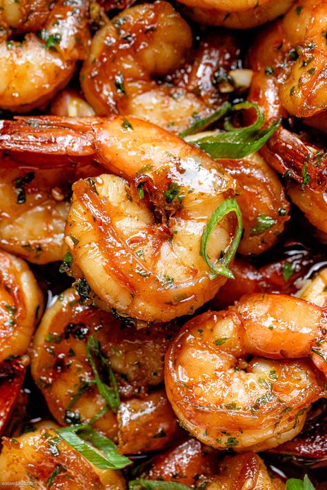 20-Minute Honey Garlic Shrimp Recipe - #shrimp #recipe #eatwell101 - This honey garlic shrimp recipe is a quick and easy weeknight dinner and a guaranteed hit! - #recipe by #eatwell101® Easy Shrimp Dishes Healthy, Airfry Shrimp Recipes, Shrimps Recipes, Lemon Shrimp Recipes, Honey Shrimp, Honey Garlic Shrimp, Barbecue Shrimp, Teriyaki Shrimp, Best Shrimp Recipes