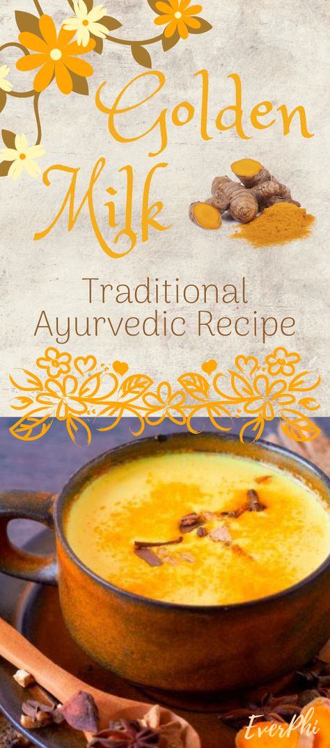 The delicious golden milk has acquired its fame in our times as a result of the proven benefits and therapeutic properties offered by curcumin, since it has been classified as one of the best anti-inflammatory components that exists in nature. #goldenmilk #turmericmilk #goldenmilkayurveda #goldenmilkrecipe Benefits Of Golden Milk, Golden Milk Recipe Turmeric, Golden Milk Benefits, Turmeric Milk Benefits, Turmeric Milk Recipe, Turmeric Golden Milk, Golden Milk Recipe, Alternative Therapy, Milk Benefits