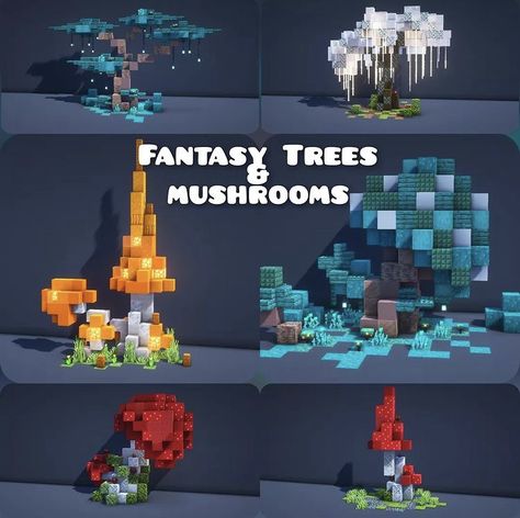 This was created by sixerftw on instagram. Command Minecraft, Minecraft Hack, Minecraft Tree, Case Minecraft, Minecraft Idea, Rumah Minecraft Sederhana, Fantasy Tree, Minecraft Medieval, Minecraft Room