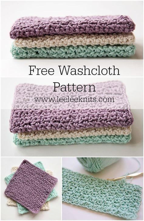 Cute Crochet Dishcloth, Crochet Wash Cloths Free Pattern, Cotton Washcloth Crochet Free Pattern, Crochet Cleaning Cloth, Crochet Face Washcloth Free Pattern, Crocheted Washcloth Pattern Free, Wash Rag Crochet Pattern, Free Washcloth Crochet Patterns, Free Crochet Patterns Using Cotton Yarn