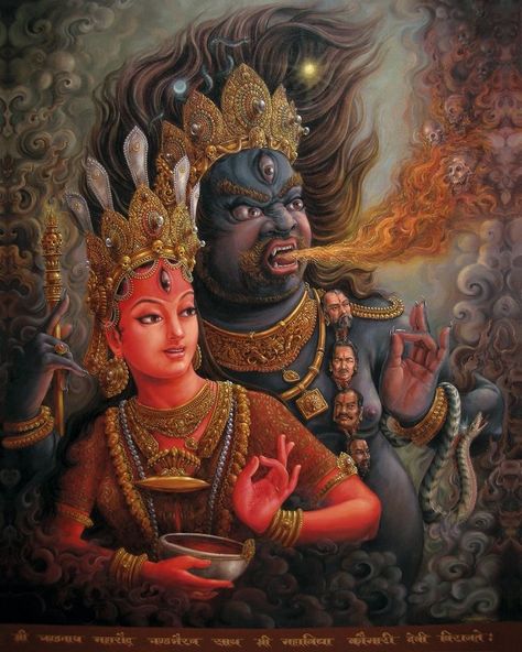 Bhairavi Devi, Newari Art, Kala Bhairava, Tara Maa, Dharma Yoga, Shiva And Parvati, God Tattoos, Most Famous Artists, Hindu Statues