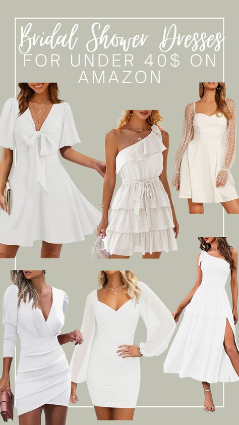 Amazon Reception Dress, Fiesta Bridal Shower Outfit The Bride, Dresses For Bridal Shower The Bride, Bridal Shower Dress Winter, Amazon Bridal Shower Dresses, Amazon Bridal Outfits, Fall Bridal Shower Dress For Bride, Fall Bridal Outfits, Bridal Shower Dress For Bride Plus Size