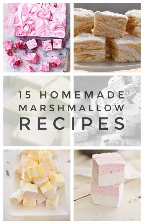 Marshmallow Recipes, Homemade Marshmallow Recipe, Marshmallow Recipe, Flavored Marshmallows, Homemade Marshmallow, Recipes With Marshmallows, Homemade Sweets, Candy Recipes Homemade, Homemade Marshmallows