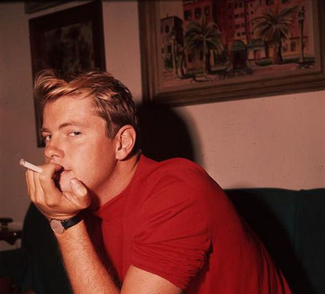 Troy Donahue by TikiLizzy, via Flickr Psychobilly Bands, Famous Blondes, Troy Donahue, Suzanne Pleshette, Tab Hunter, Steve Reeves, Gena Rowlands, Susan Hayward, Tyrone Power