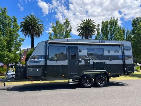 New in stock 2023 Stallion Mustang Family 21.6 ft Off Road triple bunk caravan | Caravans | Gumtree Australia Melton Area - Hillside | 1307247990 Dodge This Trinity, 3bunk Beds Triple Bunk, Caravan Triple Bunks, Large Single Bed, Dodge Grand Caravan Camper, Roll Out Awning, Shower And Toilet, Awning Lights, Triple Bunk