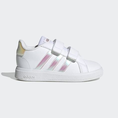 adidas Grand Court 2.0 Shoes - White | kids lifestyle | adidas US Adidas Shoes Kids, Grand Court Adidas, White Adidas Sneakers, Adidas White Sneakers, Adidas Grand Court, Adidas Classic, Kid Lifestyle, Adidas Sportswear, Nalu