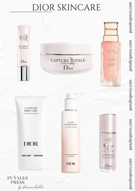 Skin Care Products Luxury, Dior Skincare Set, Dior Beauty Products, Dior Skincare Products, Dior Things, Dior Skin Care, Dior Products, Dior Cream, Dior Skincare