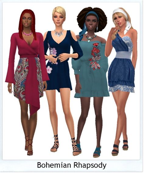 Clothing, Female Clothing, Shoes, Shoes for females: Bohemian Rhapsody Set – Sims4Sue. Short Boho Dress Charmed Dress Grado Sandals Tansy Dress Belted Toga Dress The post Bohemian Rhapsody Set at Sims4Sue appeared first on Lana CC Finds - Sims 4 CC, Hair, Worlds, Cheats, Guides, Mods Sssvitlas. Sims 4 Bohemian, Short Boho Dress, Toga Dress, Boho Fashion Spring, Short Boho, Boho Dress Short, Cc Mods, Boho Style Outfits, Toddler Tops