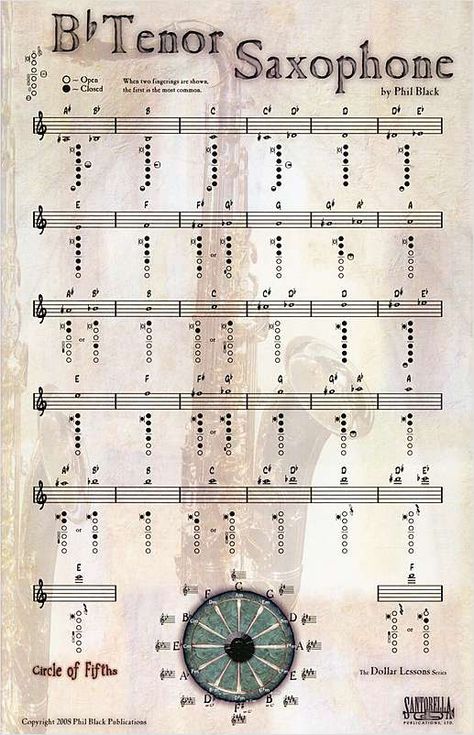 Tenor Saxophone Fingering Chart, Tenor Saxophone Music, Saxophone Notes, Saxophone Fingering Chart, Tenor Saxophone Sheet Music, Basic Music Theory, Ukulele Chords Songs, Clarinet Music, Aryton Senna