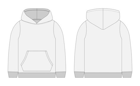 Hoddies Outfits Men, Hoddies Outfits, Hoodie Template, Technical Sketch, Hoodie Design Ideas, Clothing Templates, Hoodie Jacket Men, Grey Hoodie Men, Man Sketch